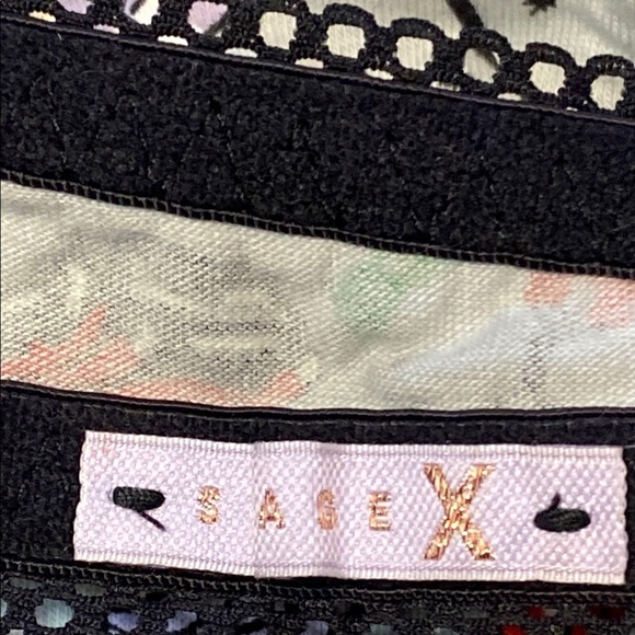 Savage X Fenty Black and Gray Lace Bra with Adjustable Straps - Picture 2 of 7